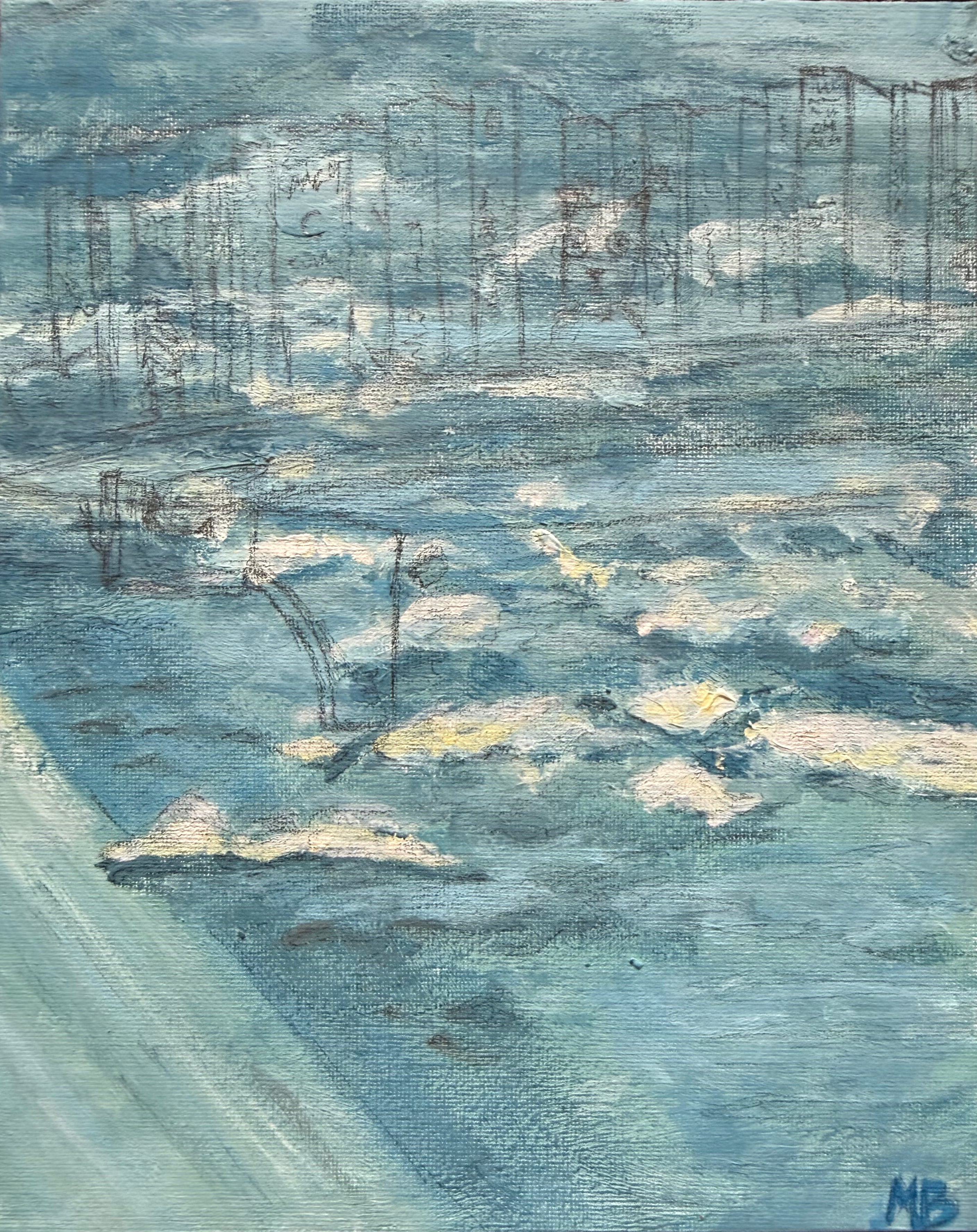 Clouds With Bookshelf