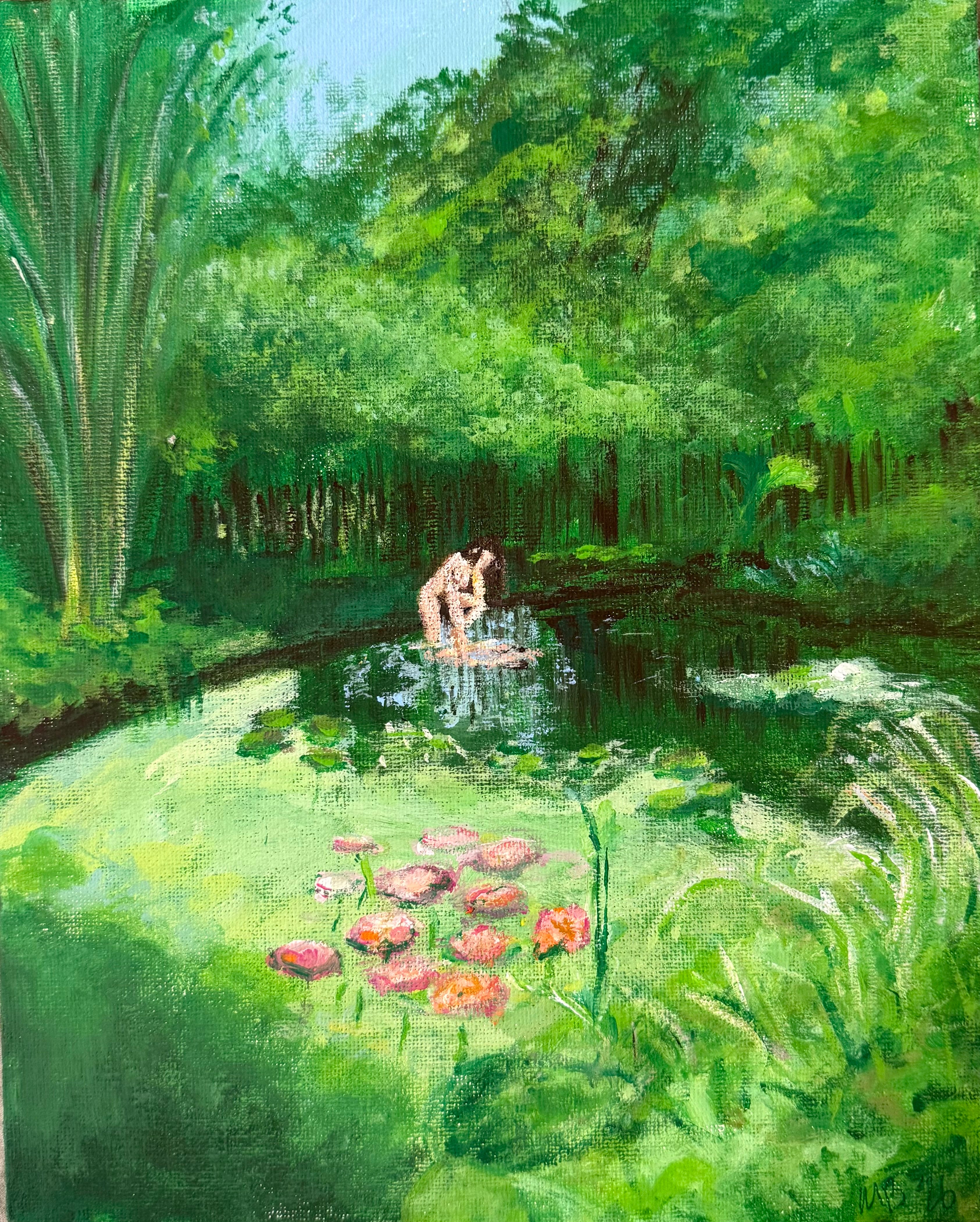 Bather in Waterlilies
